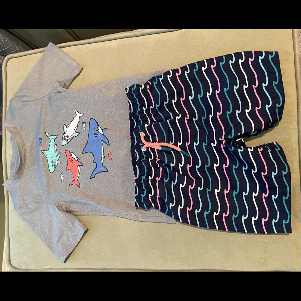 3T Cat & Jack Rash-guard and swim bottom